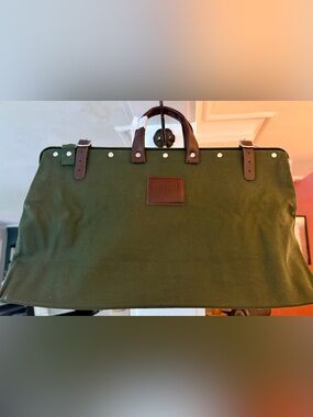 Bespoke Post “Line of Trade” Field Duffle Bag - New in Box / Khaki Green